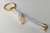 Picture of 10 pcs Keychain Baptism favors gold cross evil eye